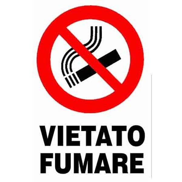 Cartello Vietato Fumare 20 x 30 cm 10 Pezzi - 2