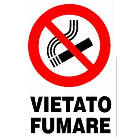 Cartello Vietato Fumare 20 x 30 cm 10 Pezzi - 2