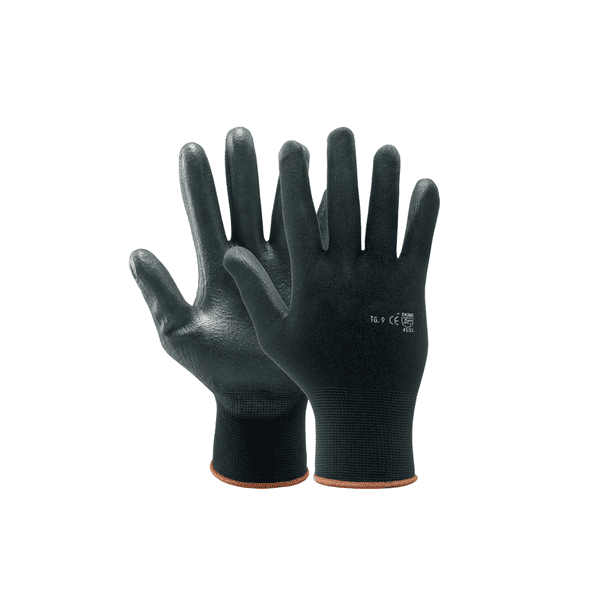 Guanto Poliestere Poliuretano Nero Ideal Star Tg. 7 12 Paia - 2