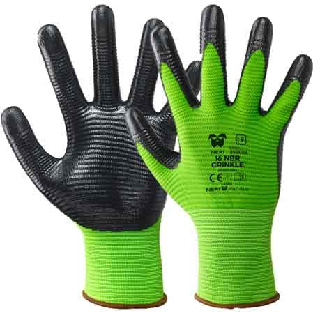 Guanto Professionale Nbr Crinkle Neri Tg. 9 12 Paia - 2