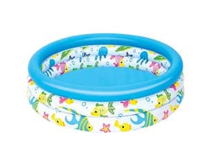 Piscina Gonfiabile Kids Pool 3 Anelli +2 Anni 102 CMX25 Peso 0,650 kg - 2