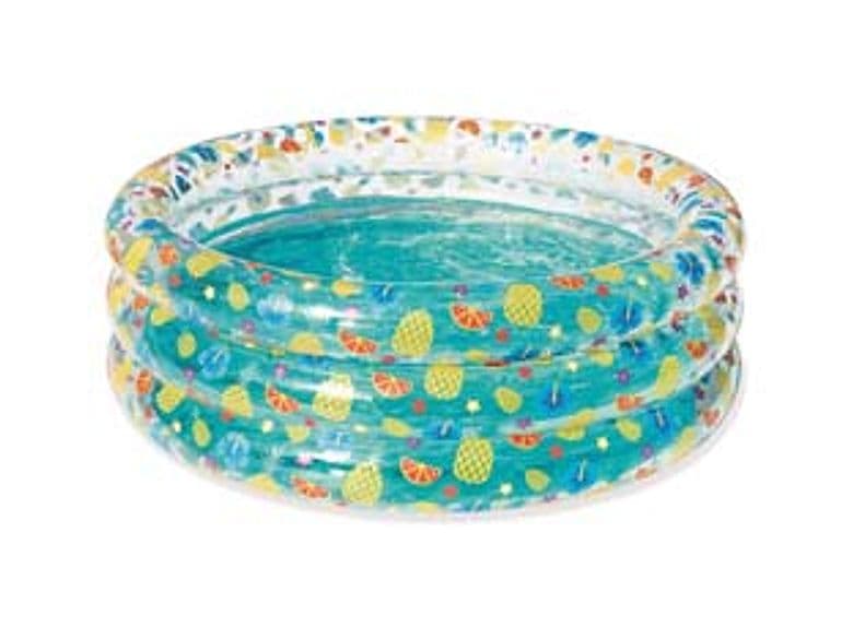 Piscina Gonfiabile Tropical Play Pool Trasparente 3 Anelli +6 Anni Ø 150 mm - 2
