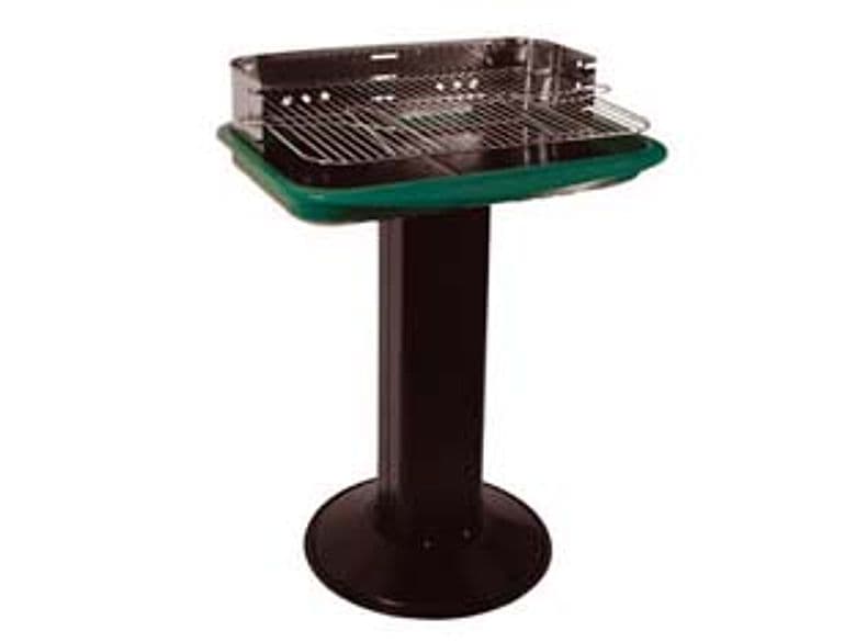 Barbecue Rettangolare con Piede Centrale Florida Bracere 60 CMX40 Lapillo