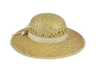 Cappello in Paglia Naturale Modello Donna Misura Unica Busta 12 Pezzi - 2