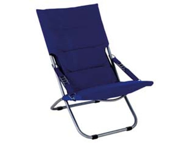 Poltrona Acciaio Pieghevole Blu 50 CMX94X63H. Vette