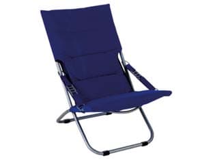 Poltrona Acciaio Pieghevole Blu 50 CMX94X63H. Vette - 2