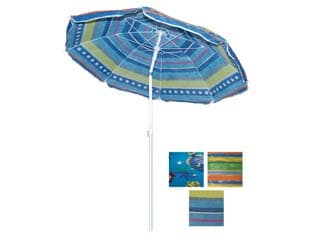 Ombrellone da Spiaggia in TNT Fantasia Tondo 160 cm Colori Assortiti Vette - 2