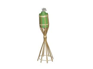 Torcia in Bambu' con Base da Appoggio 35 Cmh. con Serbatoio Ø 10 12 Pezzi - 2