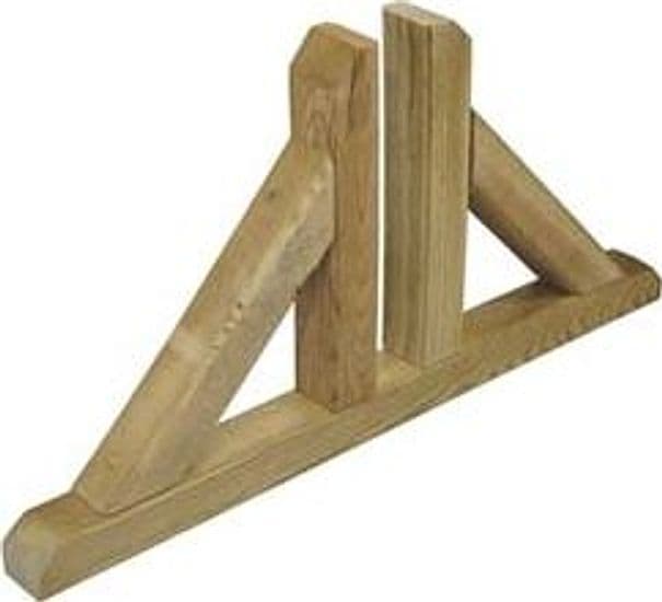 Base Piede Doppio per Tralicci in Pino Impregnato CM..60X4,5X30H. Vette