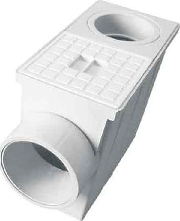 Pozzetto Pluviale R. Tondo Ø 80 x 100 mm Scarico Ø 100 mm - 2