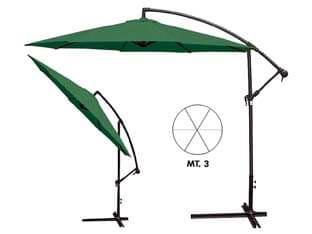 Ombrellone in Metallo Tondo Decentrato con Manovella Ø 300 mm cm Cod 182836 - 2