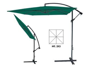 Ombrellone in Metallo Quadro Decentrato con Manovella Ø 3 mm MX3 Cod 428712 - 2