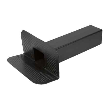 Bocchettone di Scarico Angolare Quadro Mm 100 x 410H - 2