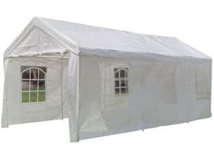 Gazebo Carport Bianco 300 CMX600 Vette - 2