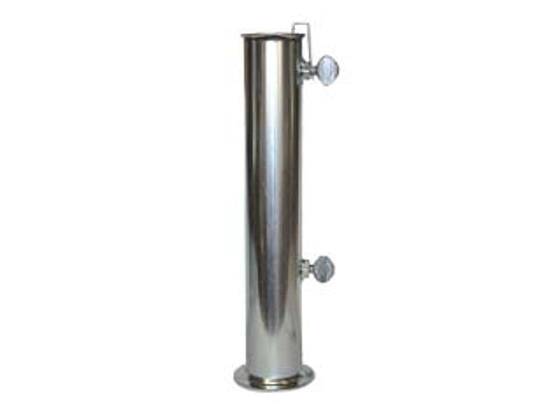 Tubo in Ferro Zincato per Base Ombrellone Ø 55 mm 2 Pezzi - 2