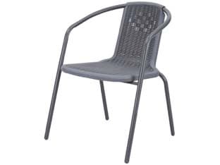 Poltrona Wood Grey in Rattan Sintetico PP Vette - 2