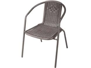 Poltrona Wood Brown in Rattan Sintetico PP Vette - 2