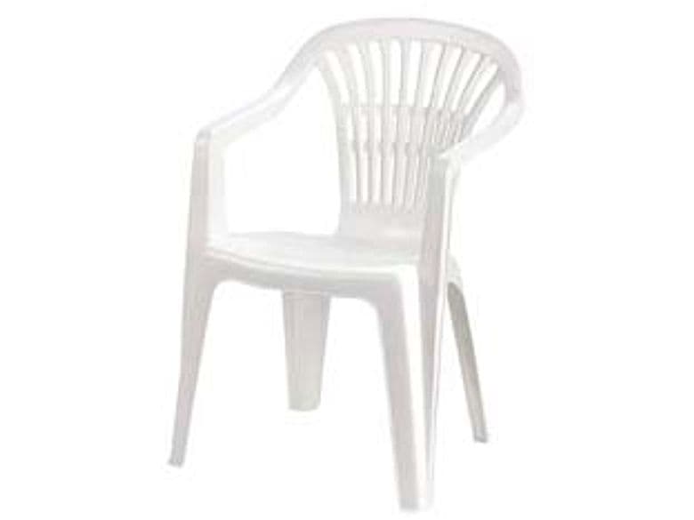 Poltrona da Giardino Lyra Bianca 56 CMX57X80H. Peso 2,75 kg - 2