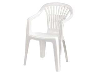 Poltrona da Giardino Lyra Bianca 56 CMX57X80H. Peso 2,75 kg - 2