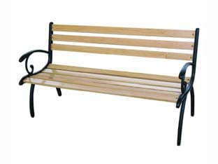 Panchina Leggera Ghisa Verde Legno Naturale 127 CMX53X68H. Peso 9,2 kg - 2
