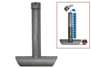 Contenitore per Esche Topicide Esca Sicura Topi 25 CMX9X18 2 Pezzi - 2