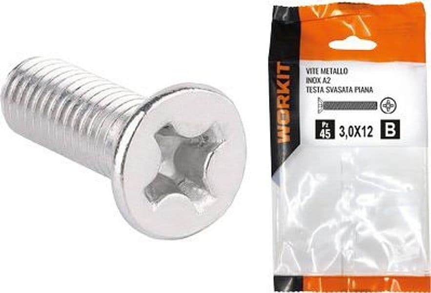 Vite Metallo TSP Inox A2 Self Workit 5 x 16 mm 21 Pezzi - 2