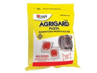 Topicida Agrigard Pasta Rossa Difenacum 150 g Busta con Zip da 150 40 Pezzi - 2