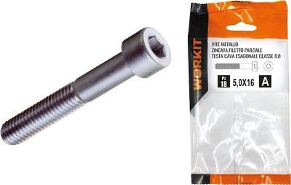 Vite Metallo Tcce Zincata Self Workit 5 x 16 mm 18 Pezzi - 2