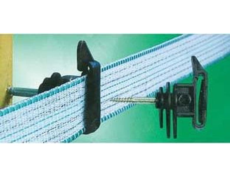 Isolatore Elettrorecinzione con Vite Legno per Fettuccia Kerbl 25 Pezzi - 2