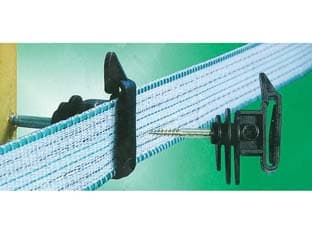 Isolatore Elettrorecinzione con Vite Legno per Fettuccia Kerbl 25 Pezzi - 2