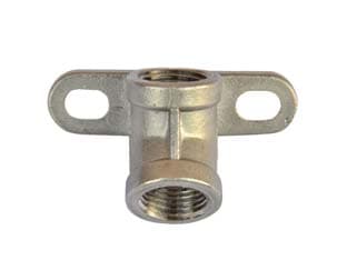Supporto a Parete Inox per Abbeveratoio a Succhiotto per Suini Angolo 45 ° - 2