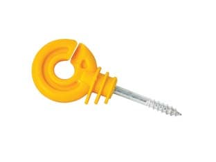 Isolatore Elettrorecinzione ad Anello con Vite per Legno Vite 25 Pezzi - 2