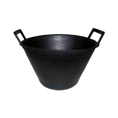 Secchio Muratore Due Manici 10 l Colore Nero 5 Pezzi - 2