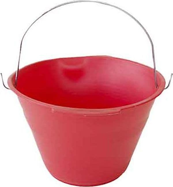 Secchio Muratore 10 l Colore Rosso - 2