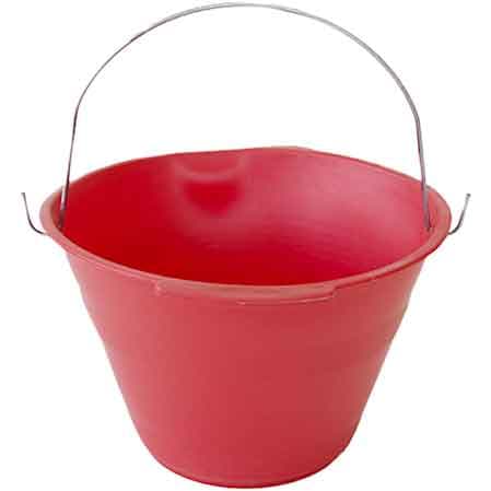 Secchio Muratore 10 l Colore Rosso - 2