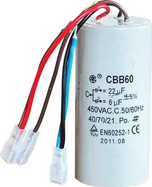 Condensatore di Ricambio per Tiratutto Mod. 200 Leuropea 22 6 Mf con 5%