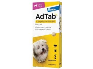 Adtab Compresse Masticabili per Cani 2,55 KG,5 3 Compresse da MG.112,5 - 2