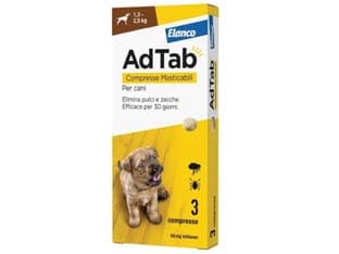 Adtab Compresse Masticabili per Cani 1,32 KG,5 3 Compresse da MG.56,25 - 2