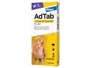 Adtab Compresse Masticabili per Gatti 0,52 3 kg Compresse da MG.12 - 2