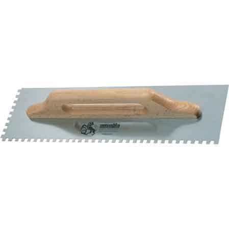 Frattone Dentato Due Mani M Legno Ausonia 48 x 14 cm Dentatura 10 x 10 mm - 2