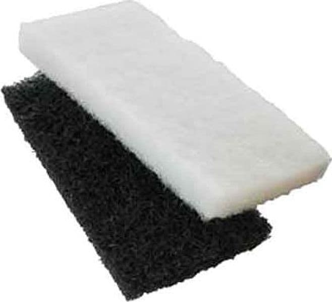 Ricambio Tampone in Fibra 25 x 12 cm Made in Italy Nero