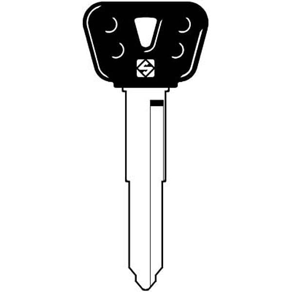 Chiave Auto Yamaha YH35BP Silca Acciaio Nichelato 5 Pezzi - 2