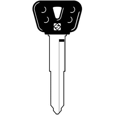 Chiave Auto Yamaha YH35BP Silca Acciaio Nichelato 5 Pezzi - 2