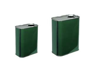 Lattina per Olio Rettangolare Verde 0,5 l 5,4 CMX8,1X13,8H 28 Pezzi - 2