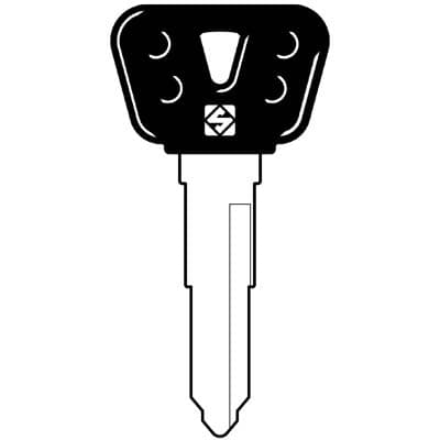 Chiave Auto Yamaha YH28BP Silca Acciaio Nichelato 5 Pezzi - 2