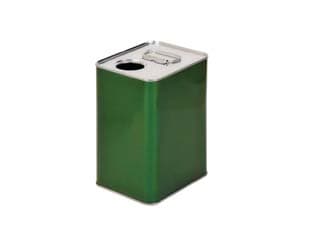 Lattina per Olio Rettangolare Verde 3 l 3 l 15 CMX12X20,5H 8 Pezzi - 2
