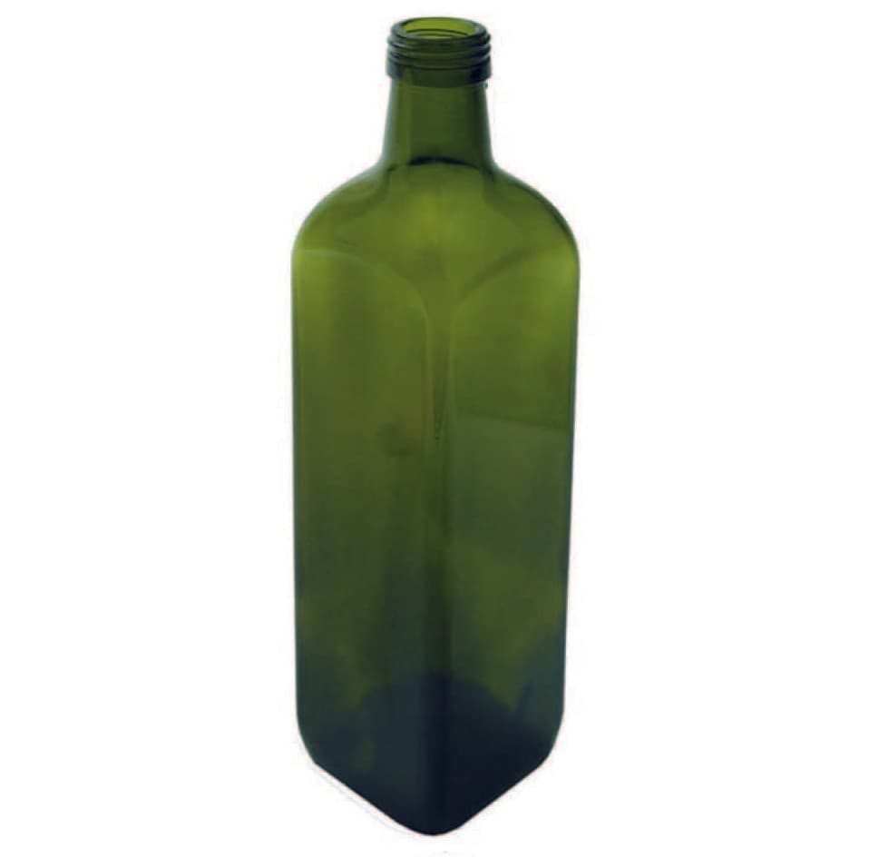 Bottiglia Marasca in Vetro Quadra per Olio Capacità 0,10 l Vetro 88 Pezzi - 2