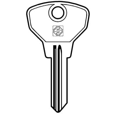 Chiave Auto Fiat SIP9 Silca Acciaio Nichelato 10 Pezzi - 2