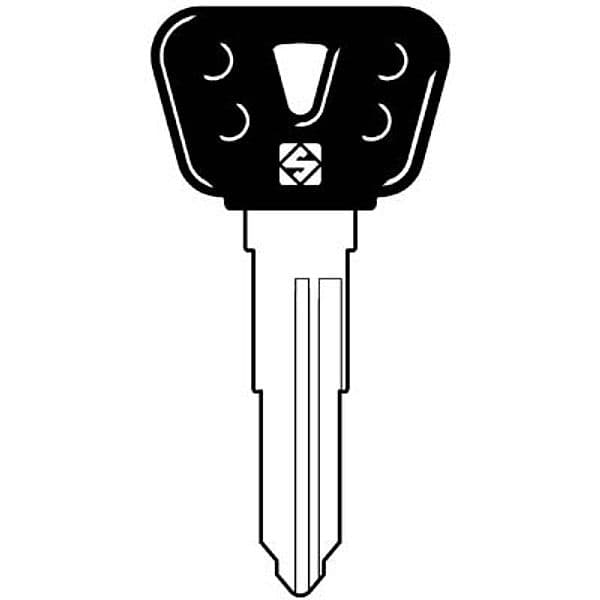 Chiave Auto Yamaha YH29BP Silca Acciaio Nichelato 5 Pezzi - 2