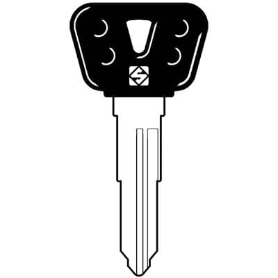 Chiave Auto Yamaha YH29BP Silca Acciaio Nichelato 5 Pezzi - 2